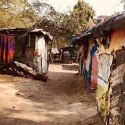 The slums right outside our volunteer house