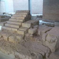 Remains of Roman theatre under the Archaeological Museum