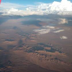 Blick aus dem Flugzeug