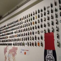 Bottles of wine that have won awards