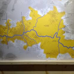 A map showing the marcated area for producing wine in this area.