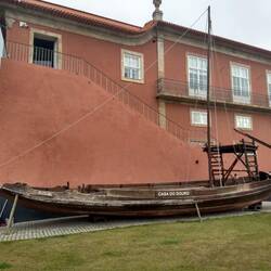 The old rabelo boat for transporting 6 - 8 wine barrels.
