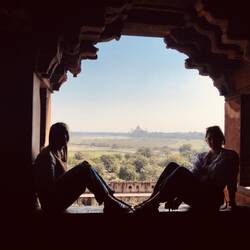 View of the Taj from Agra Fort