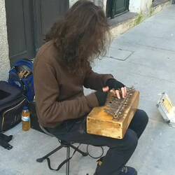 Man playing Kalimba