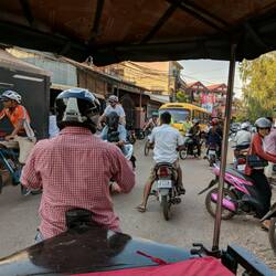Mit dem Tuktuk zum Hotel