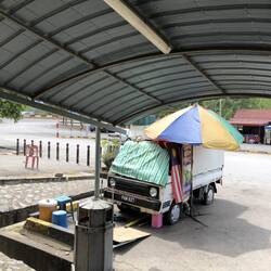 Ein Raststätten-Verkaufsstand