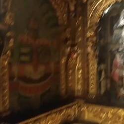 The gold and tile church