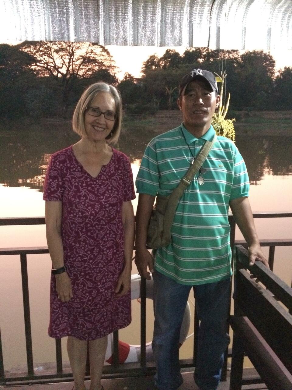 Celebrating Khun Kit's birthday on Feb. 13th. He has been kind to always speak to me in Thai.