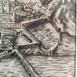 Old city map of Coimbra