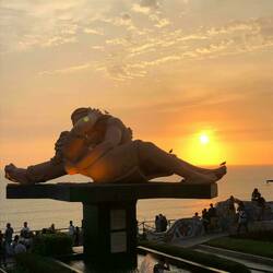 Nog een zonsondergang @ Parque de amor in Lima