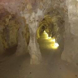 A cave that had some lights