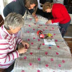 Knit and Natter helping Trudy