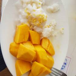 Klebereis mit Mango