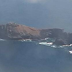 One of the islands tsken from the plane before landing