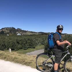 Darryl on the bike trail