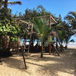 Unsere Unterkunft am Costeño Beach - Los Hermanos