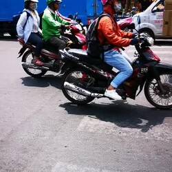 So sieht es aus, wenn man über den Zebrastreifen geht