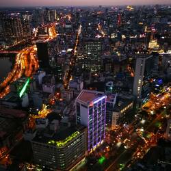 Ho Chi Minh City am Abend