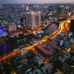 Ho Chi Minh City am Abend