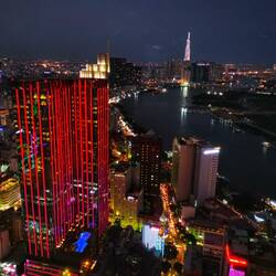 Ho Chi Minh City am Abend