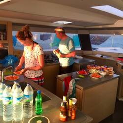 Burger werden zubereitet