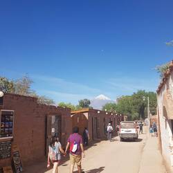 San Pedro de Atacama mit Sicht auf die umliegenden Vulkane