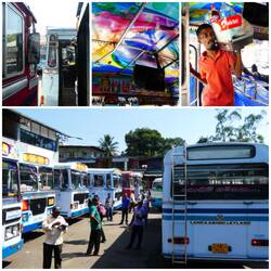 Mit dem Bus von Kandy nach Sigiriya