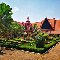 Innenhof des Nationalmuseums, Phnom Phen