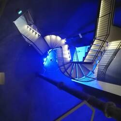 Im Wasserbehälter des Wasserturms