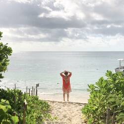 Paparazina am Strand