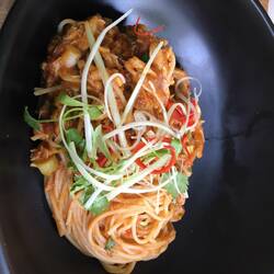 Singapore Chili Crab spaghetti