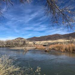 Ruhige Stelle des Truckee Rivers