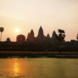 Sonne über Angkor Wat
