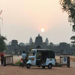 Angkor Wat und Tuk Tuks gehören zusammen