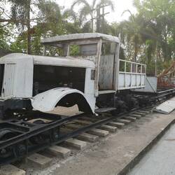 Original Transport-Wagen zum Brückenbau