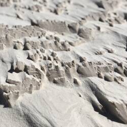 White Sands sah völlig rough und windblown ausnach den tagelangen Stürmen.