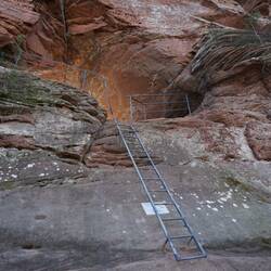 Und das ist die Variante für die man weder Klettergurt und Seil braucht