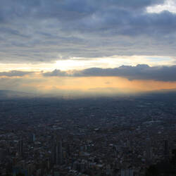 Blick über Bogota vom Monserrate