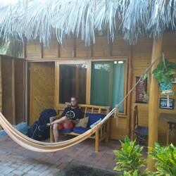 Vor unserem Bungalow