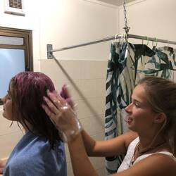 Dying katies hair