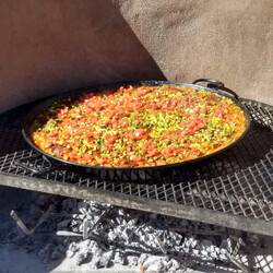 Paella Simmering