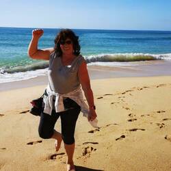 Dancing on the beach...