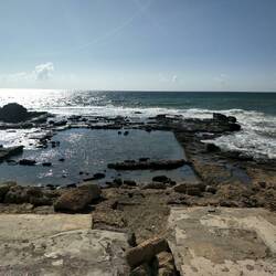 Herod's private bath with mosaic floor