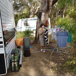 Washing day, with the sun to help dry things out