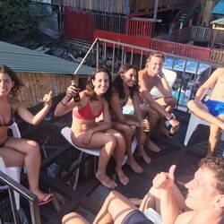 Sonnenuntergang über dem See