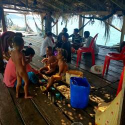 Fishing through the floorboards