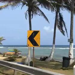 Uitzicht vanaf de scooter @ Isla San Andrés