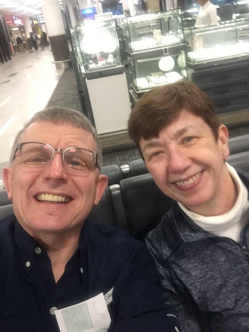 Obligatory departure lounge selfie!