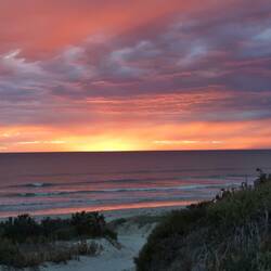 Sonnenuntergang in "The Granites"