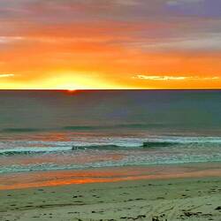 Sonnenuntergang in "The Granites"